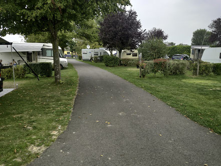 Bild: Wohnmobilreise Normandie, hier Camping Tenzor de la Baie in Cherrueix