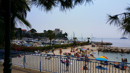 Bild: Der Strand in der Baie des Fourmis in Beaulieu-sur-Mer