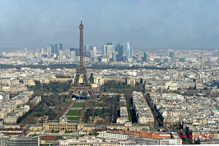 Bild: Ausblick vom Tour Montparnasse auf Paris in Frankreich