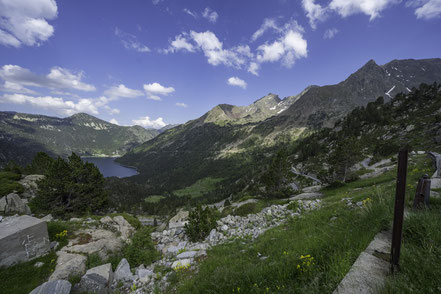 Bild: Blick auf Pass zum Col Cap de Long und Lac d´Orédon