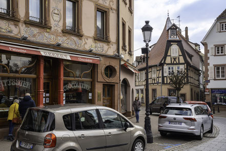 Bild: Innenstadt in Wissembourg im Elsass, Frankreich