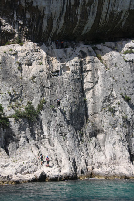 Bild: Kletterer in den Calanques von Cassis