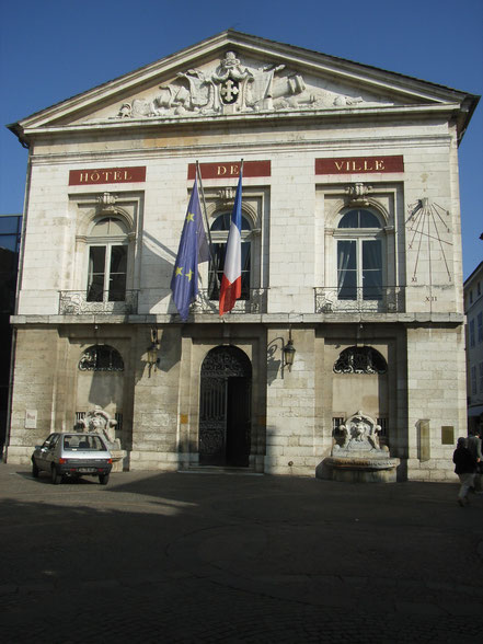 Bild: Hôtel de Ville, das Rathaus in Bourg-en-Bresse in Frankreich