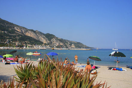 Bild: Plage des Sablettes in Menton