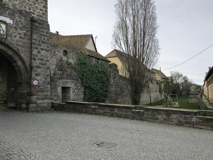 Bild: Eine Stadtmauer umgibt den Ort Dambach-la-Ville 
