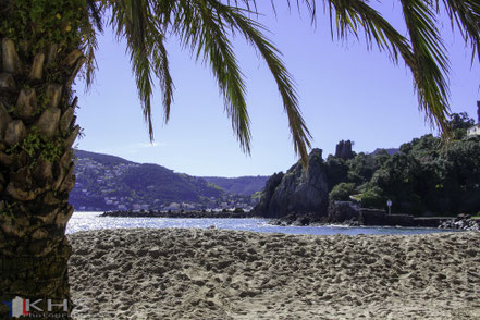 Bild: kleiner Strand am Château La Napoule