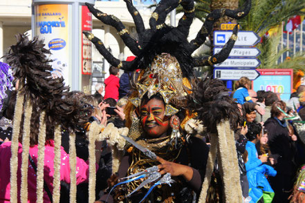 Bild: der Corso beim Limonenfest (Féte du Citron) in Menton