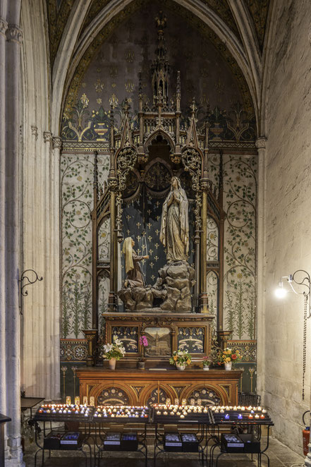 Bild: Kapelle der Anbetung Unserer Lieben Frau von Lourdes in der Cathédrale Saint-Corentin in Quimper