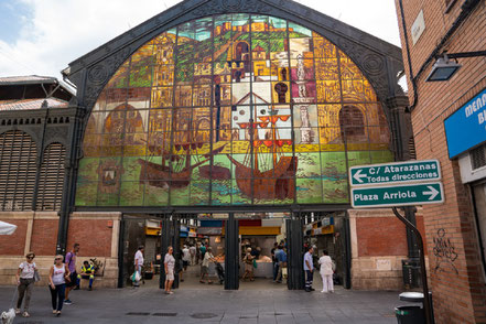 Bild: Der sehenswerte Mercado Central de Atarazanas in Málaga, Spanien