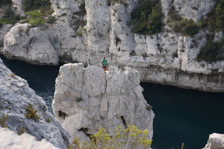 Bild: Klettern in der Calanque d´en Vau