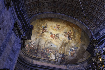 Bild: Kuppel in der Kapelle Sant Narcisco in der Basilika de Sant Feliu de Girona