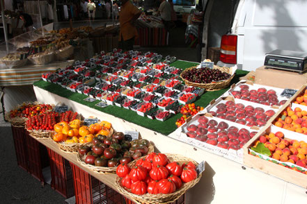 Bild: Wochenmarkt in Carpentras