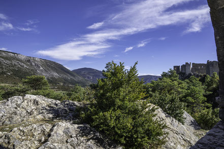 Bild: Blick von Bargème auf die umliegende Bergregion