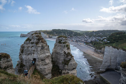 Bild: Felsenküste Étretat, Eingang zur Chambre des Demoiselles 