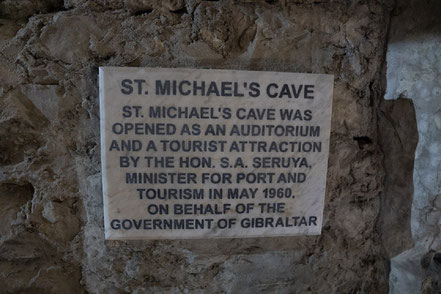 Bild: Tropfsteinhöhle St. Michael´s Cave in Gibraltar