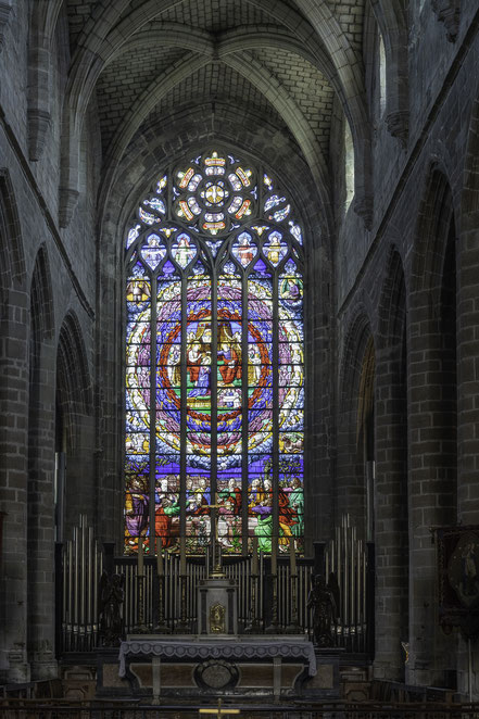 Bild: Chor der Stiftskirche "Collégiale Saint-Aubin in Guérande in der Bretagne 