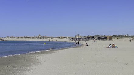 Bild: Der Strand Bambou Palm Beach in Saintes-Maries-de-la-Mer