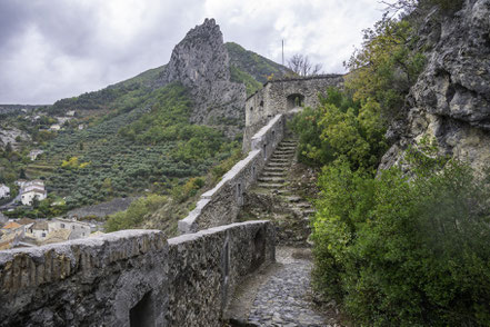 Bild: Ausblick von der Zitadelle in Entrevaux