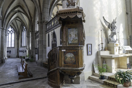 Bild: Kanzel in der Église Notre-Dame-des Champes in Avranches