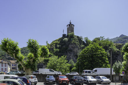 Bild: Tarascon-sur-Ariège im Département Ariège, hier Tour de Castella