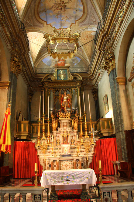 Bild: Chor der Basilique St.-Michel-Archange Menton 