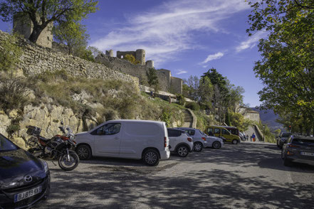 Bild: Parkplatz in Bargème