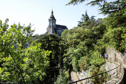 Bild: Ausblick vom Kreuzweg in Rocamadour