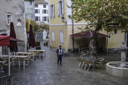 Bild: Place du Planet im mittelalterlichen Entrevaux 