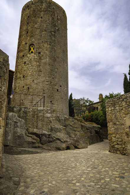 Bild: Torre de les Hores in Pals, Katalonien, Spanien