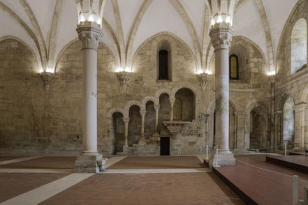 Bild: Das Reflektorium in der Mosteiro de Santa Maria de Alcobaça 