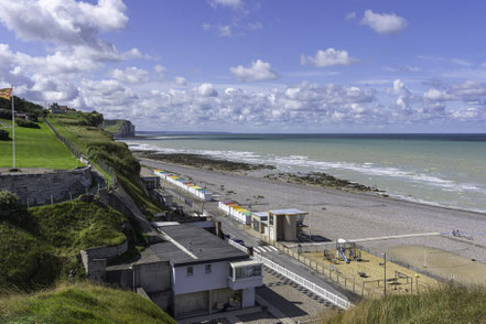 Bild: Wohnmobilreise Normandie, hier Küstenstraße vor Criel-sur-Mer