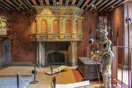 Bild: Kamin im Château Royal de Blois 