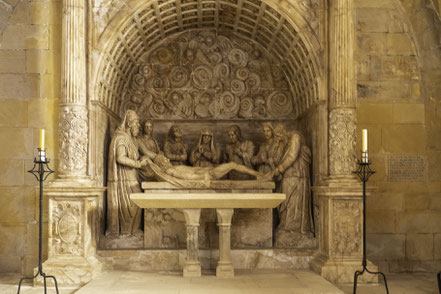 Bild: Grablegung in der Abteikirche von Monestir de Santa Maria de Poblet