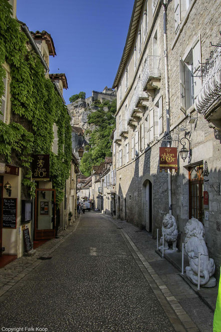 Bild: In den Straßen von Rocamadour