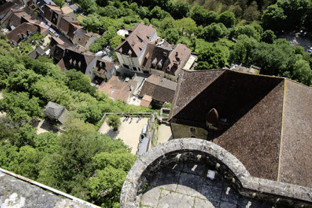 Bild: Blick auf den Ort Rocamadourvon einer der Aussichtsplattformen