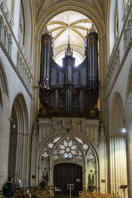 Bild: Die Orgel der Cathédrale Saint Corentin in Quimper