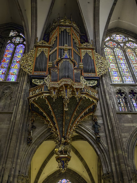 Bild: Die Orgel in der Cathédrale Notre-Dame de Strasbourg