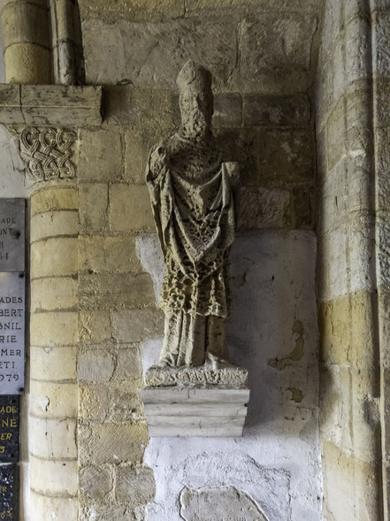 Bild: Schutzpatron Saint Vaast in der Chapelle des Marins de Saint-Vaast-la-Hougue