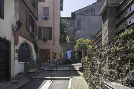 Bild: Tarascon-sur-Ariège im Département Ariège, hier Altstadt