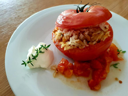 Bild: Rezept für Tomate farcie au Pâté Hénaff 