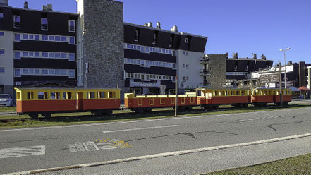 Bild: Modell des Petit Train Jaune in Bolquère