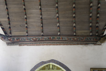 Bild: Holzdecke der Église Notre-Dame de Croas-Batz in Rosscoff 
