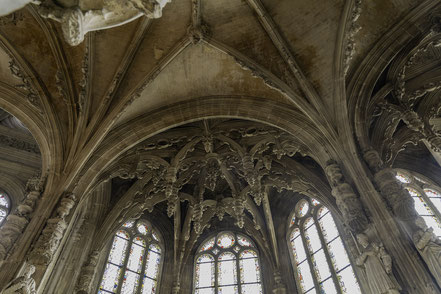 Bild: Decken in den Kapellen im Chorumgang der Église Saint-Pierre de Caen