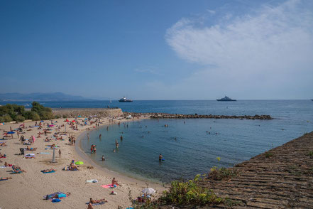 Bild: Plage de la Gravette am Port Vauban in Antibes