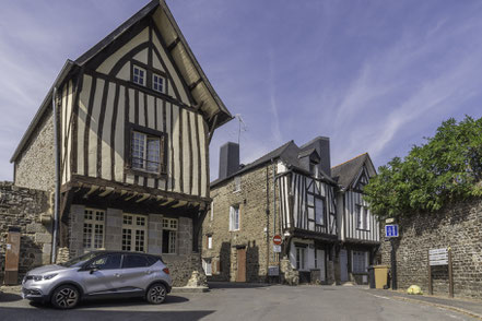 Bild: Fachwerkhäuser in der Rue du Nançon in Fougères