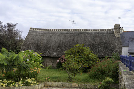 Bild: Kérascoët das bewohnte Museumsdorf, in der Bretagne  