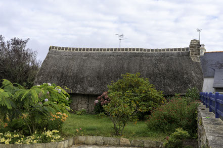 Bild: Kérascoët das bewohnte Museumsdorf, in der Bretagne  