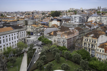 Bild: Ausblick vom Torre dos Clérigos in Porto