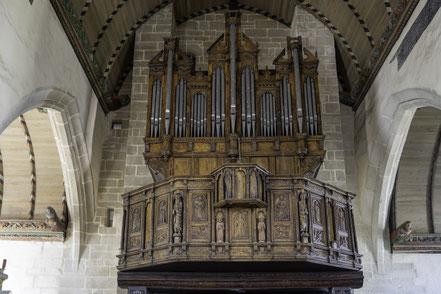 Bild: die Orgel in der Église Notre-Dame de Croas-Batz in Rosscoff 