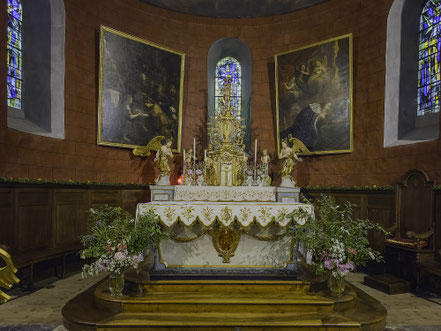 Bild: Der Hauptaltar in der Église Saint-André in Luz-Saint-Sauveur